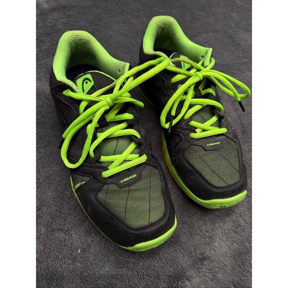 Black and Green HEAD Men’s 8 Court Shoes! In good shape, one minor cosmetic only - Picture 3 of 5